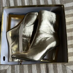 Gold Ankle Boots